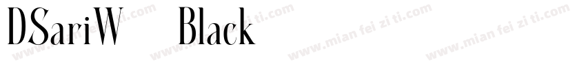 DSariW05 Black字体转换